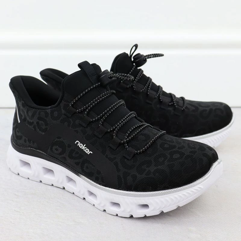 Këpucë lifestyle për femra Rieker, të zeza