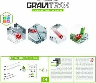 Set shtesë pistë topash Ravensburger GraviTrax Bridges 224234, 8+, plastikë