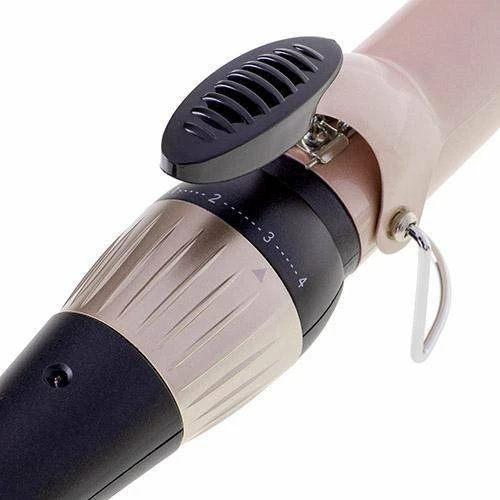 Hekur për kaçurrela Adler AD 2118 32mm, veshje qeramike, 4 nivele temperature, fikje automatike zezë/bezhë