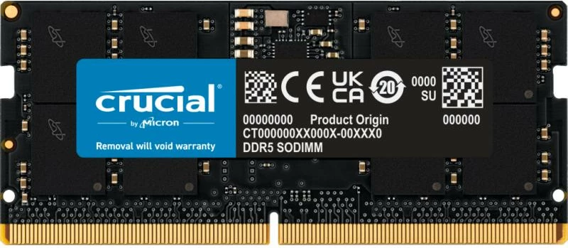 RAM Memorje Crucial DDR5 CT24G56C46S5 24GB 5600MHz SO-DIMM, e zezë