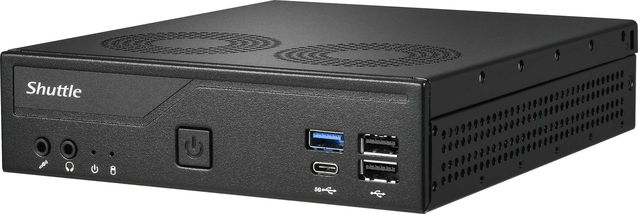 Mini-PC barebone Shuttle DH610V2, Intel H610, DDR5 SO-DIMM, 2x LAN, 1.35L, i zi