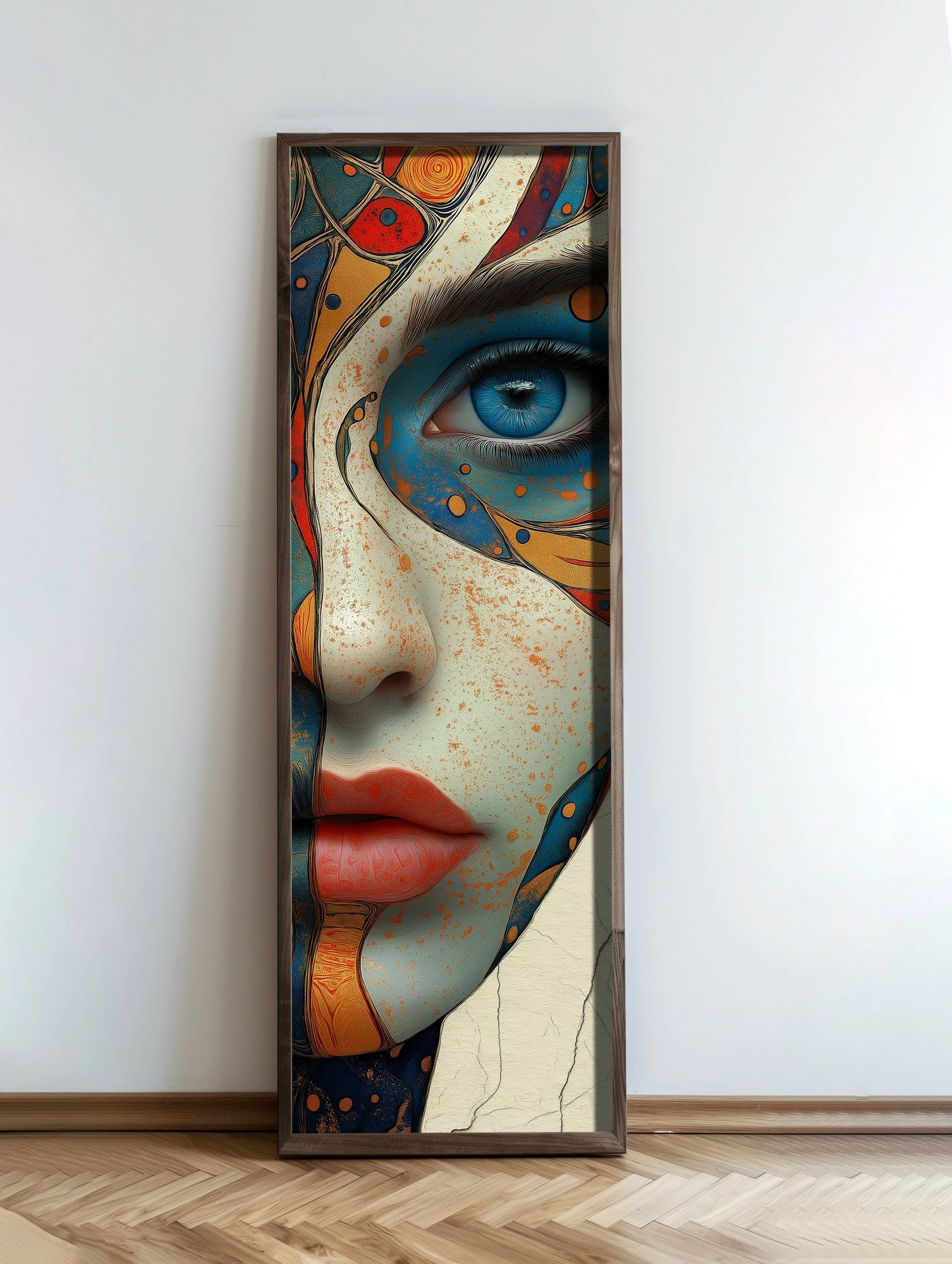 Pikturë dekorative me kornizë, MDF, shumëngjyrëshe, Wallity, EMR089, 40x120x3.5cm