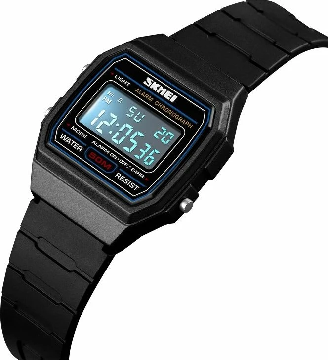Orë dore digjitale për femra Skmei, e zezë