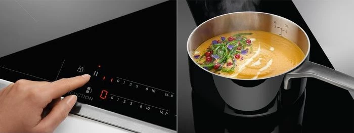 Pllakë gatimi induksioni Electrolux EIV644, 60 cm, 4 zona, 7.35 kW, Slim-Fit, e zezë