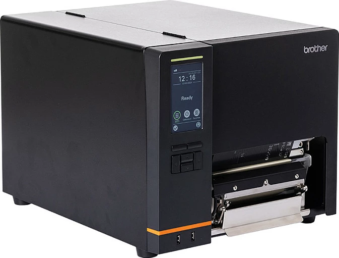 Printer etiketash Brother TJ-6521TN, 6", 203 x 300 DPI, termal/transfer termik, Wi‑Fi/Bluetooth/Ethernet, e zezë