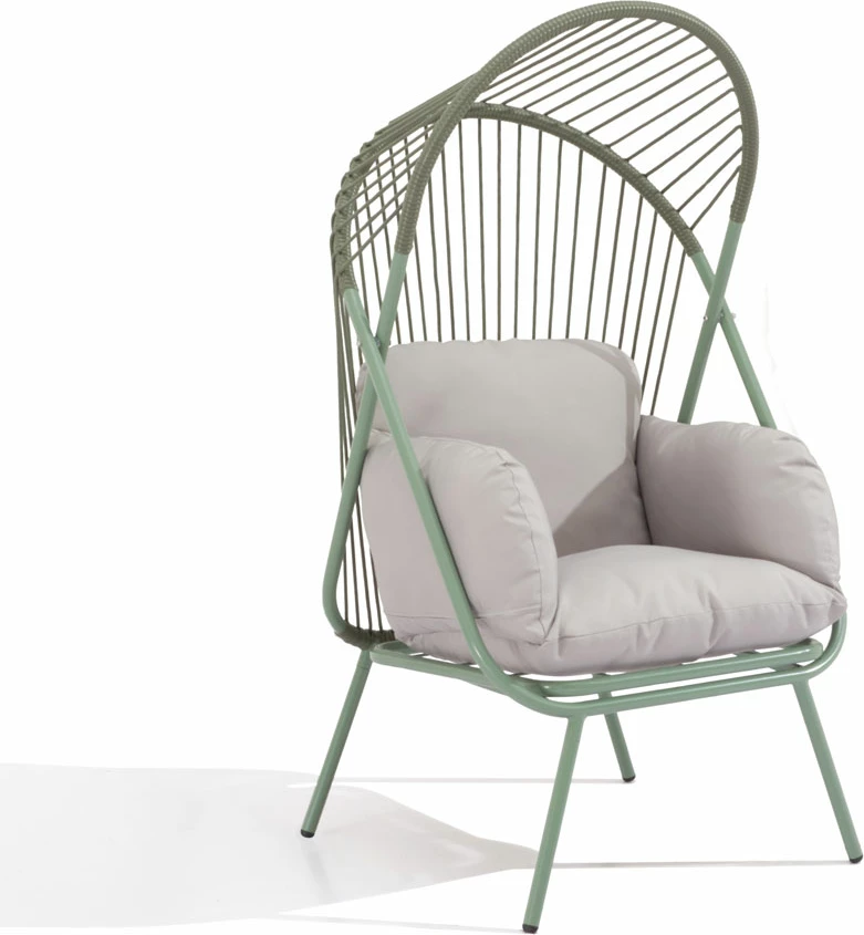 Karrige e ulët Sun, ngjyrë ulliri, 75x69x135.5cm