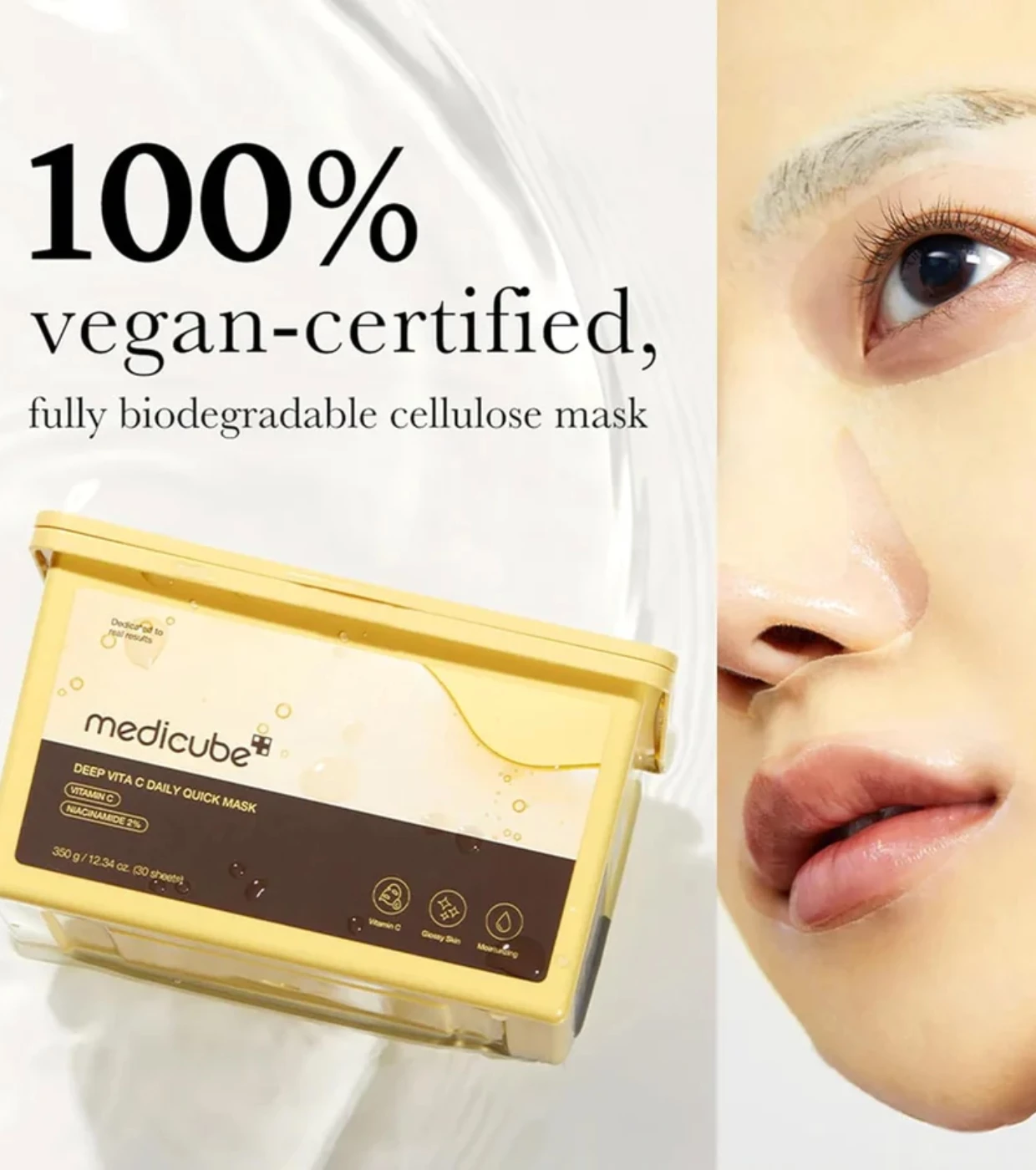 Medicube *Deep Vita C* - Cellulose mask with vitamin C Daily Quick - 30x