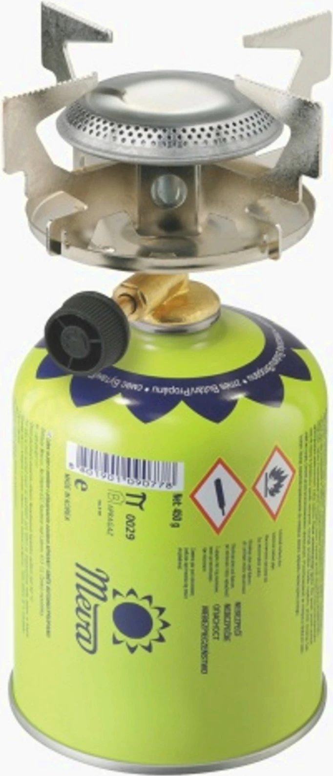 Sobë gazi turistike Meva ATOS KP06011, 1.8 kW, metal, argjend