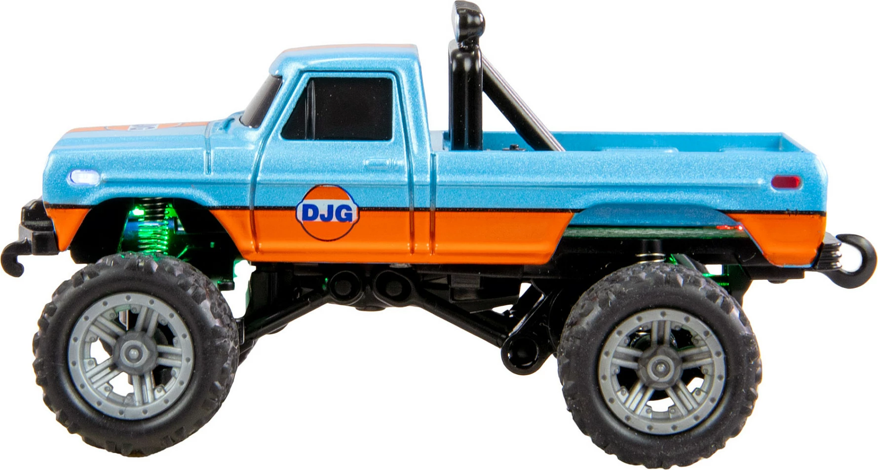 Monster truck me telekomandë AMEWI 22698, 1:64, 2.4 GHz, Li-Ion 200 mAh, blu/portokalli