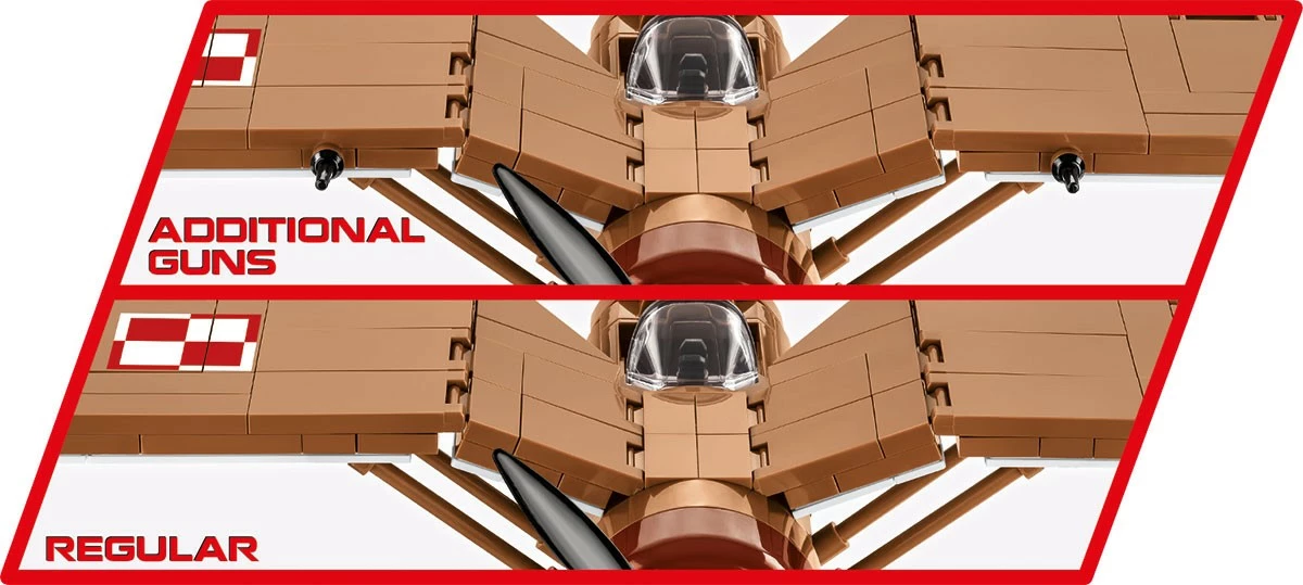 Set blloqesh Cobi PZL P.11c, Historical Collection, 320 pjesë, me figurë, Kafe