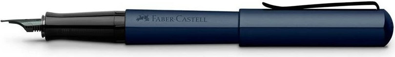 Stilolaps Faber-Castell Hexo, medium, alumini, ngjyrë kaltër