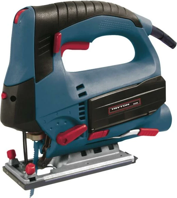Sharrë elektrike vertikale TRYTON TMR800K 800W, laser, 800-3100 rpm, thellësi prerje 110mm, me kovçeg, Blu/zezë