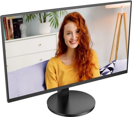 Monitor, AOC, U27B3AF, 27" UHD 4K 60 Hz, HDR10, Adaptive Sync, altoparlantë të integruara, këmbë me rregullim lartësie, e zezë