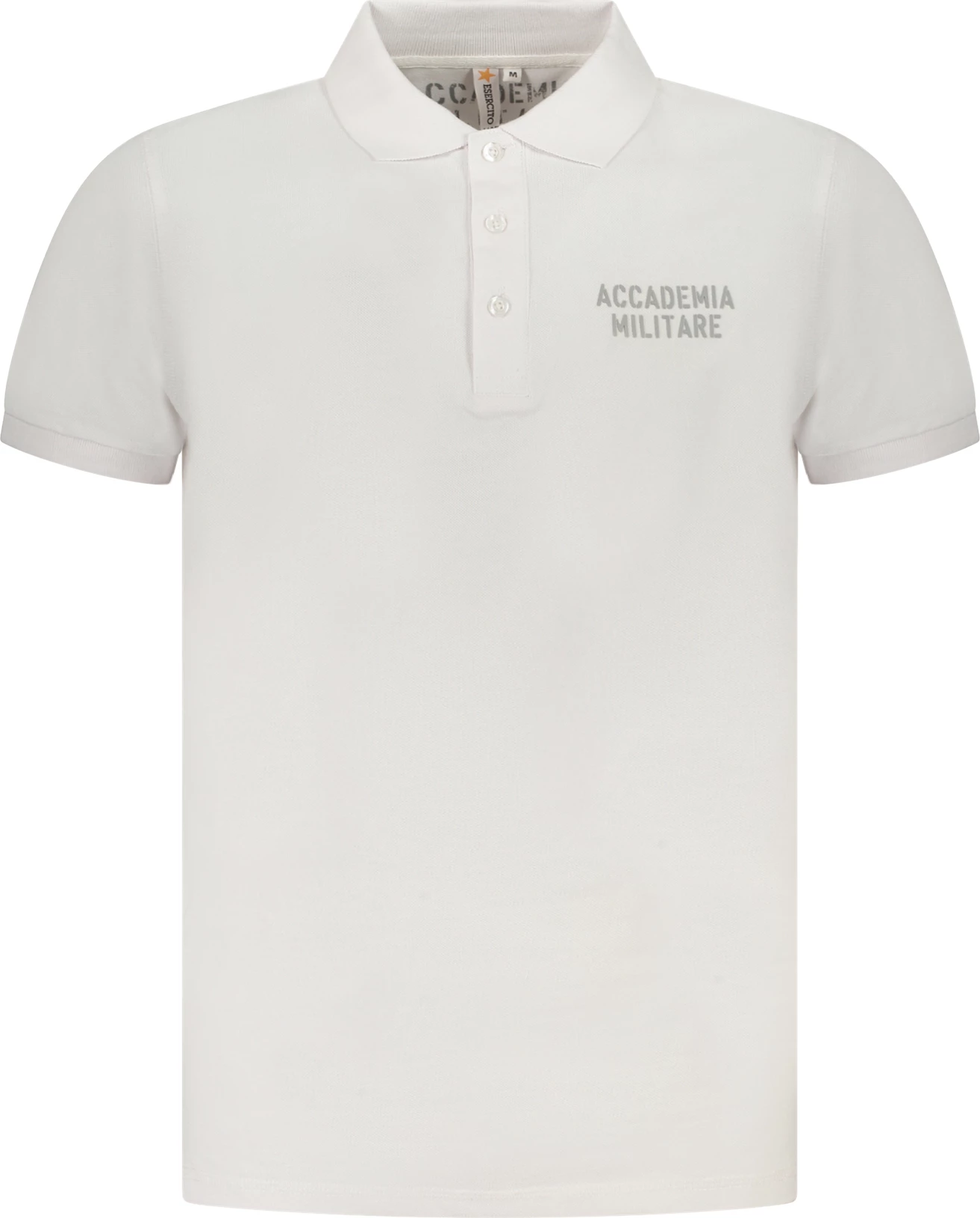 Polo për meshkuj ACCADEMIA MILITARE, e bardhë