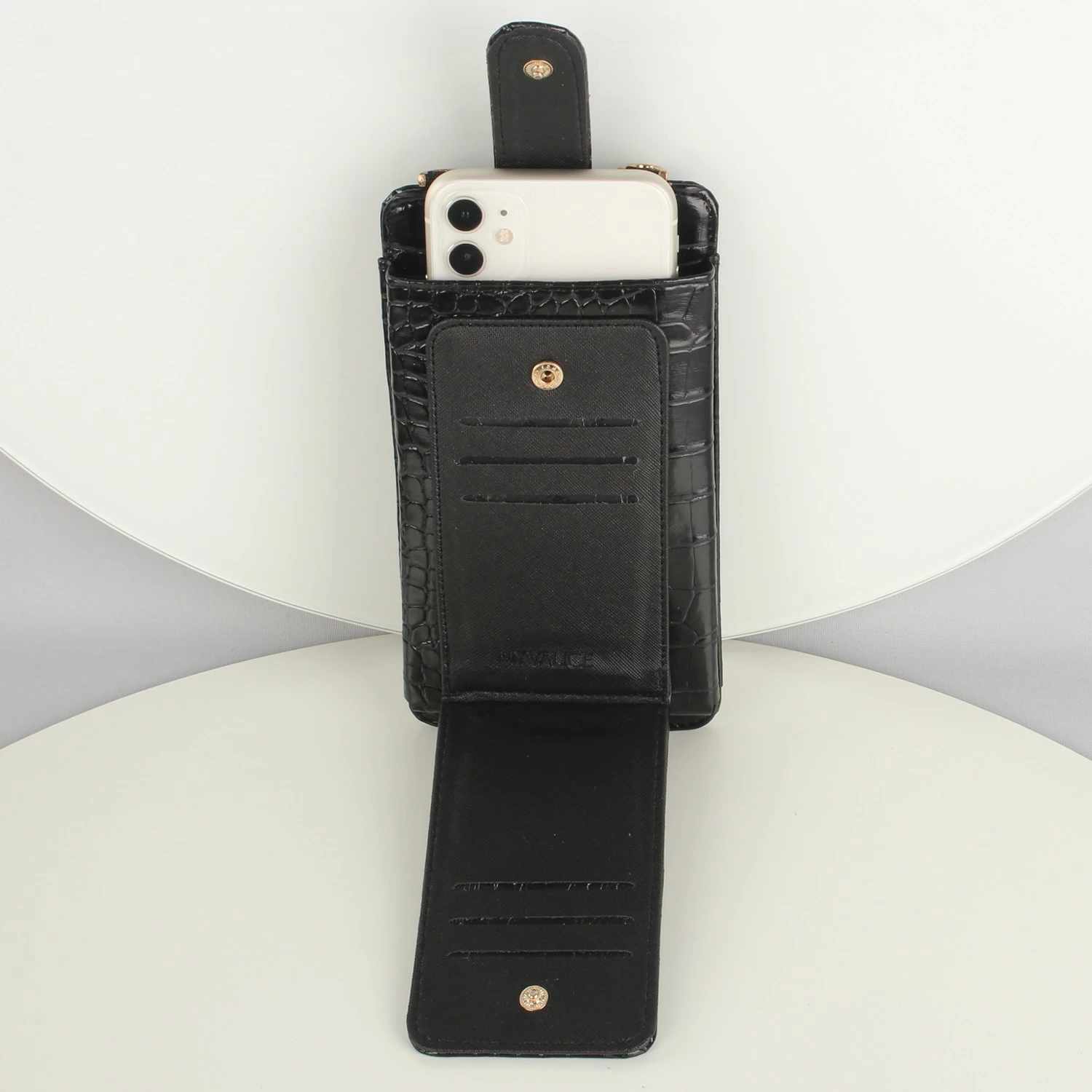 Portofol me çantë për telefon, ngjyrë e zezë, Zoozie Bags, 1166