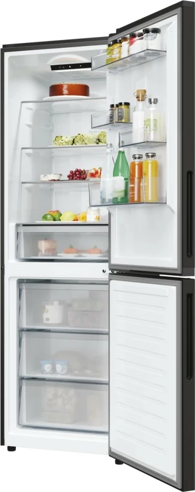 Frigorifer me ngrirës Candy ECN2CQTEB186 355L 60cm Klasa E, grafit
