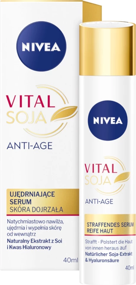 Serum për fytyrë Nivea Vital Soy Anti-Age Firming për femra, 40ml