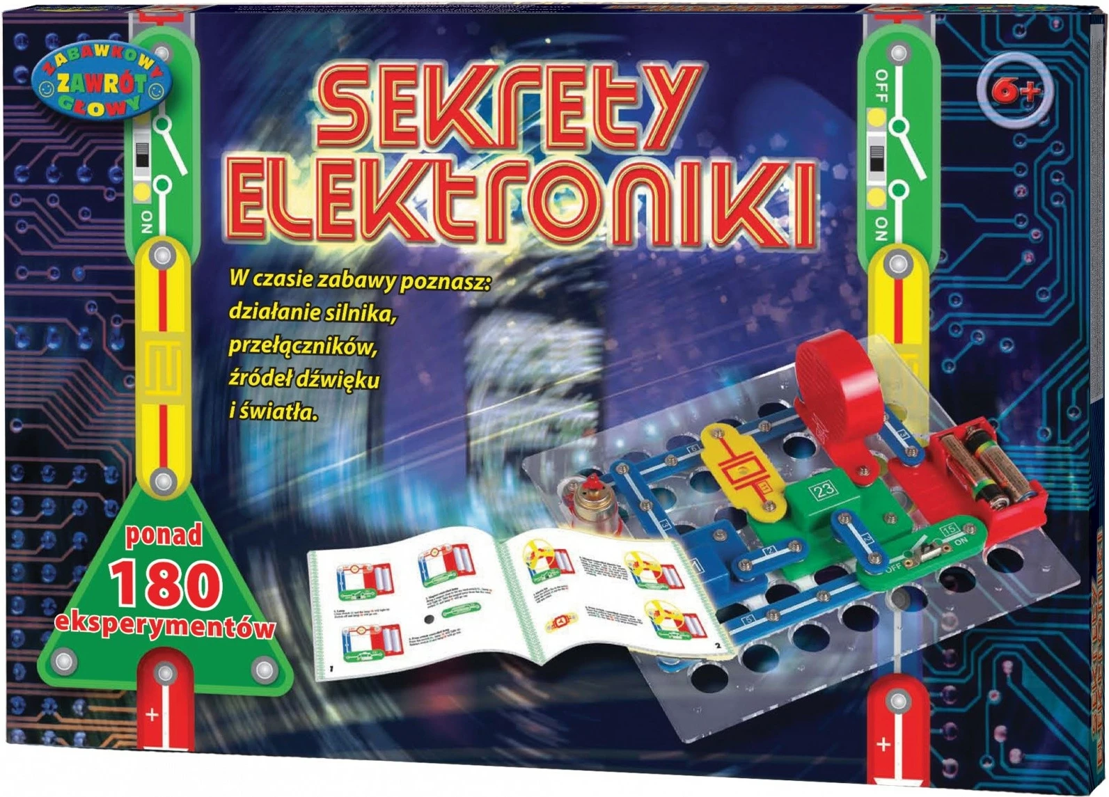 Set eksperimentesh elektronikë Dromader Secrets of Electronics 180 eksperimente, edukativ