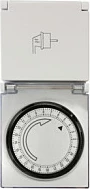Switch me timer LogiLink, mekanik, për jashtë, ngjyrë gri