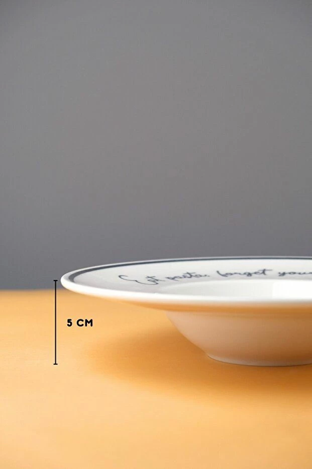 Set pjatash (2 copë), Hermia Concept, 29.5x29.5x4 cm, porcelan, bardhë/blu