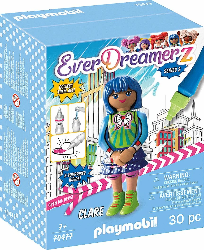 Set lodrash Playmobil EverDreamerz Clare Comic World 70477, 30 pjesë