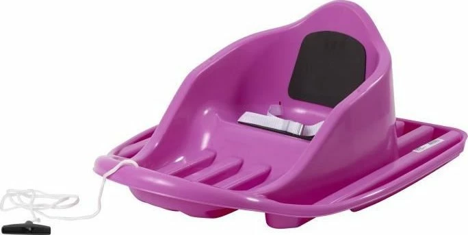 Sani Stiga Baby Luge, 1 vend, me mbështetëse shpine, për fëmijë 1+ vjeç, rozë
