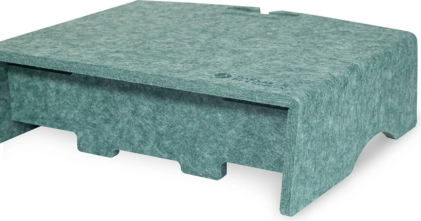 Stendë monitori BakkerElkhuizen Q-Riser 90 Circular, 10-30 inç, 10 kg, e gjelbër