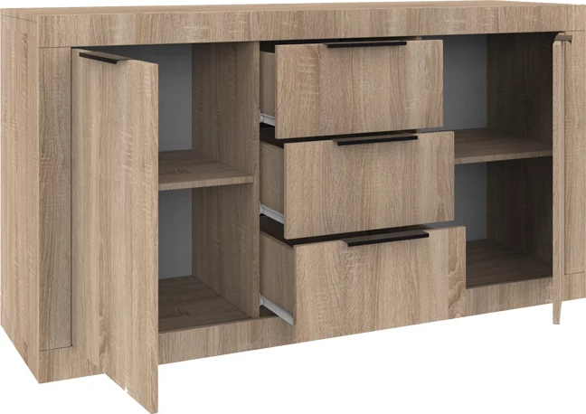 Bufe Doha, ngjyrë sonoma, 150x45x80.5cm