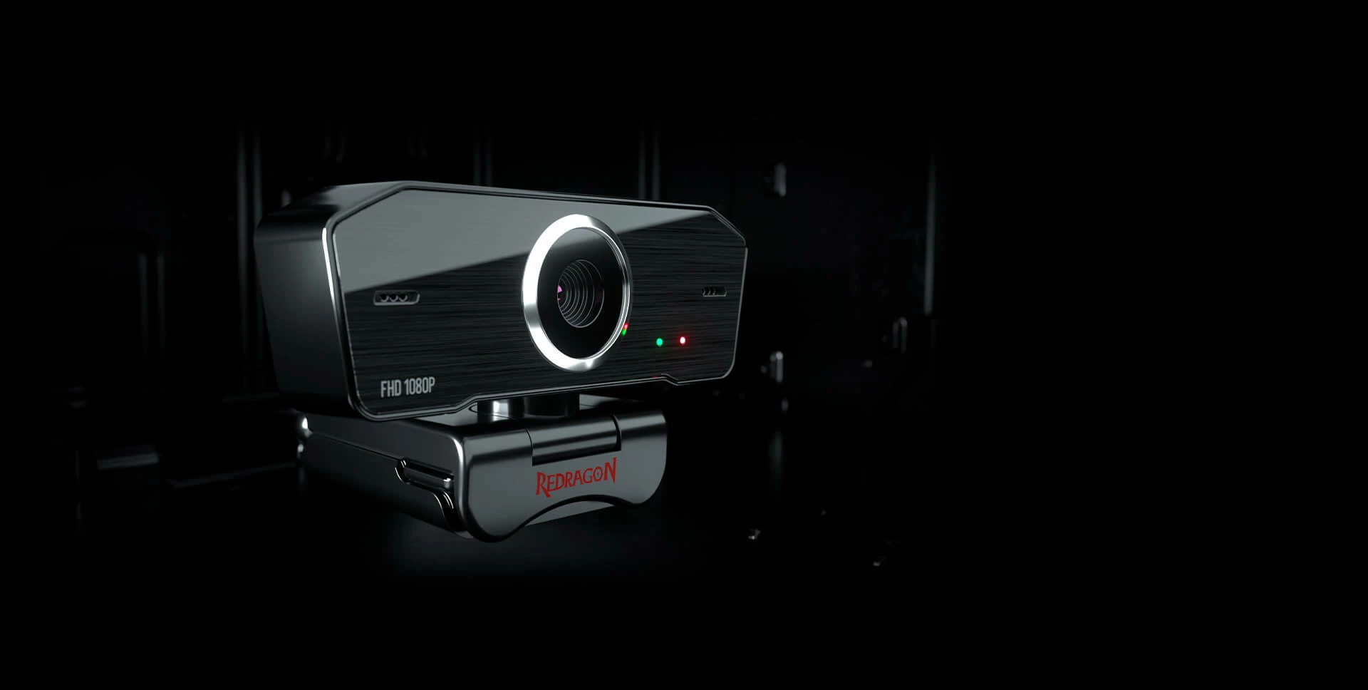 Kamerë online Redragon Hitman GW800 FHD 1080p 30fps, mikrofon stereo, rotacion 360°, e zezë