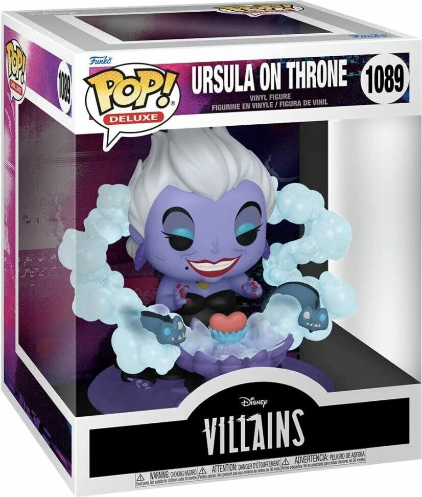 Figurinë Funko Pop Deluxe Funko Disney Villains Ursula on Throne, vjollcë