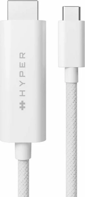 Kabllo USB-C në HDMI Targus HyperDrive 2.5m e bardhë