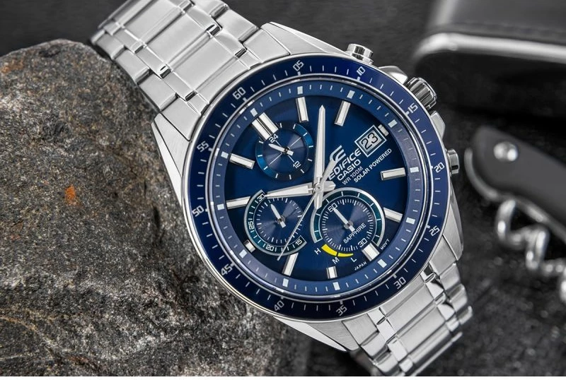 Orë dore për meshkuj Casio Edifice, argjend