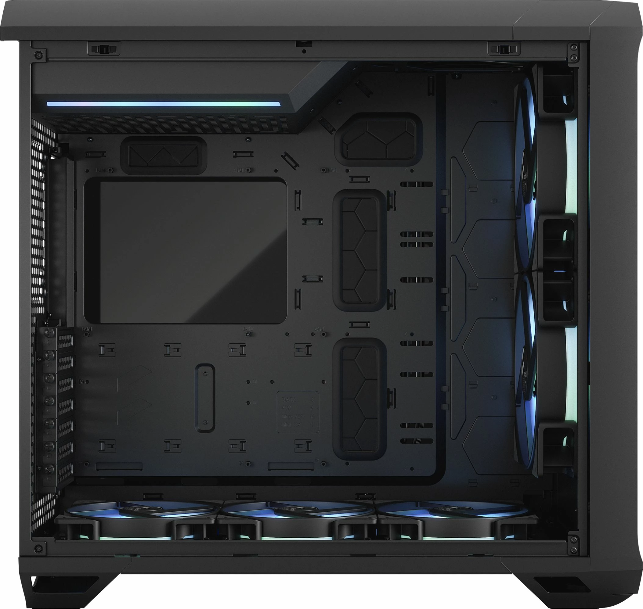 Kasë Fractal Design Torrent RGB TG Light Tint FD-C-TOR1A-04, Full Tower, e zezë