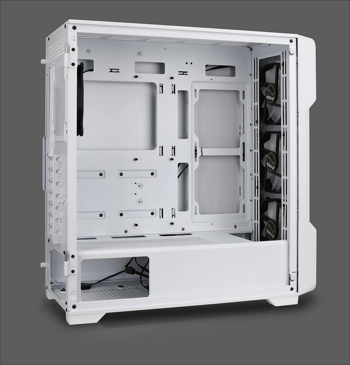 Kasë Nanoxia DS-9 ARGB Airflow, Midi Tower, USB-C, TG/Mesh, e bardhë