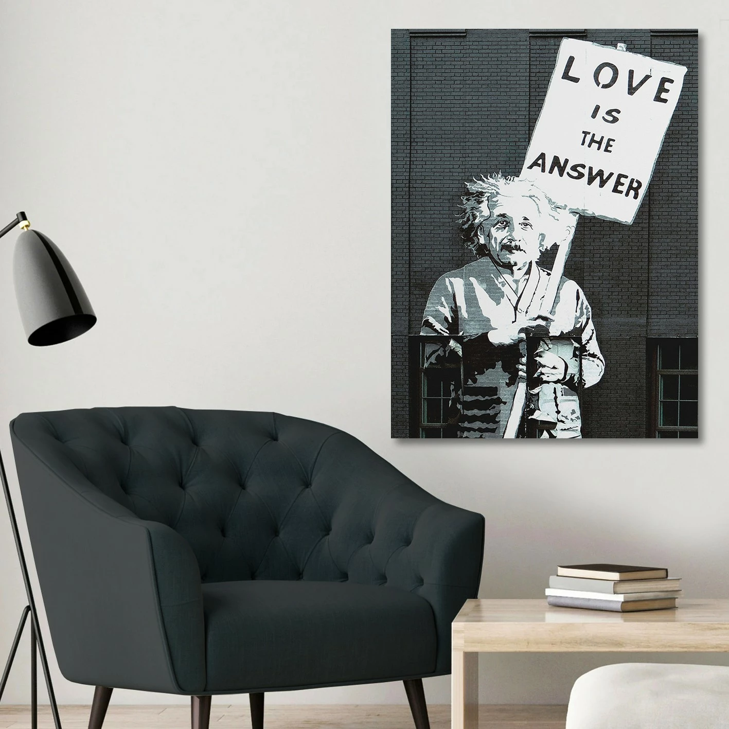 Pikturë dekorative në kanavacë, Banksy, Wallity, KNV4558_70100, 70x100cm