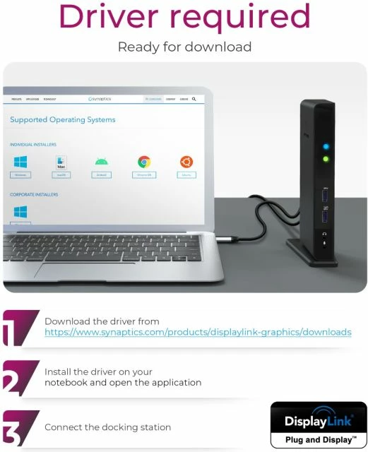 Stacion dokimi USB 3.0 ICYBOX IB-DK2241AC, HDMI, DVI-I, Gigabit LAN, 2x USB 3.0 + 4x USB 2.0, i zi