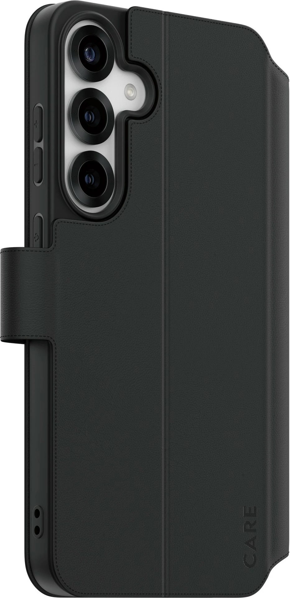 Mbështjellës PanzerGlass CARE Feature Wallet Case me kickstand për Samsung Galaxy S25 Plus, i zi