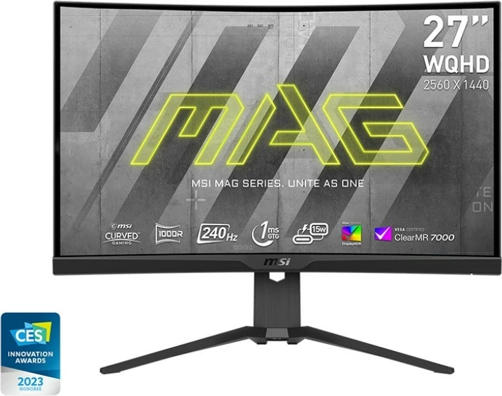 Monitor MSI MAG 275CQRXF 27" QHD i lakuar 240Hz HDR400 i zi