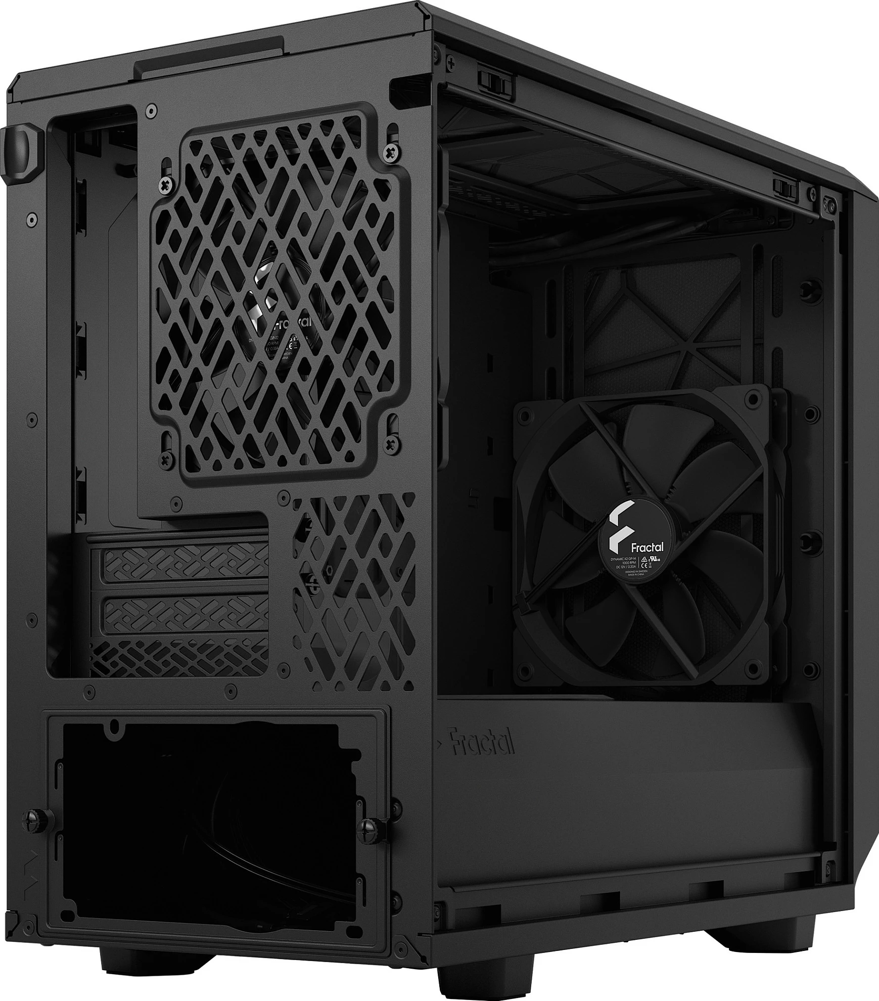 Kasë Fractal Design Meshify 2 Nano, Mini-Tower, Tempered Glass Dark Tint, e zezë