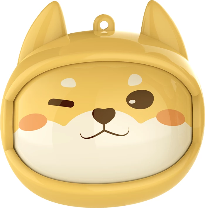 Kufje Moye Flip Face True Wireless Shiba, Bluetooth 5.4, 10mm, me kuti karikimi USB-C, e verdhë
