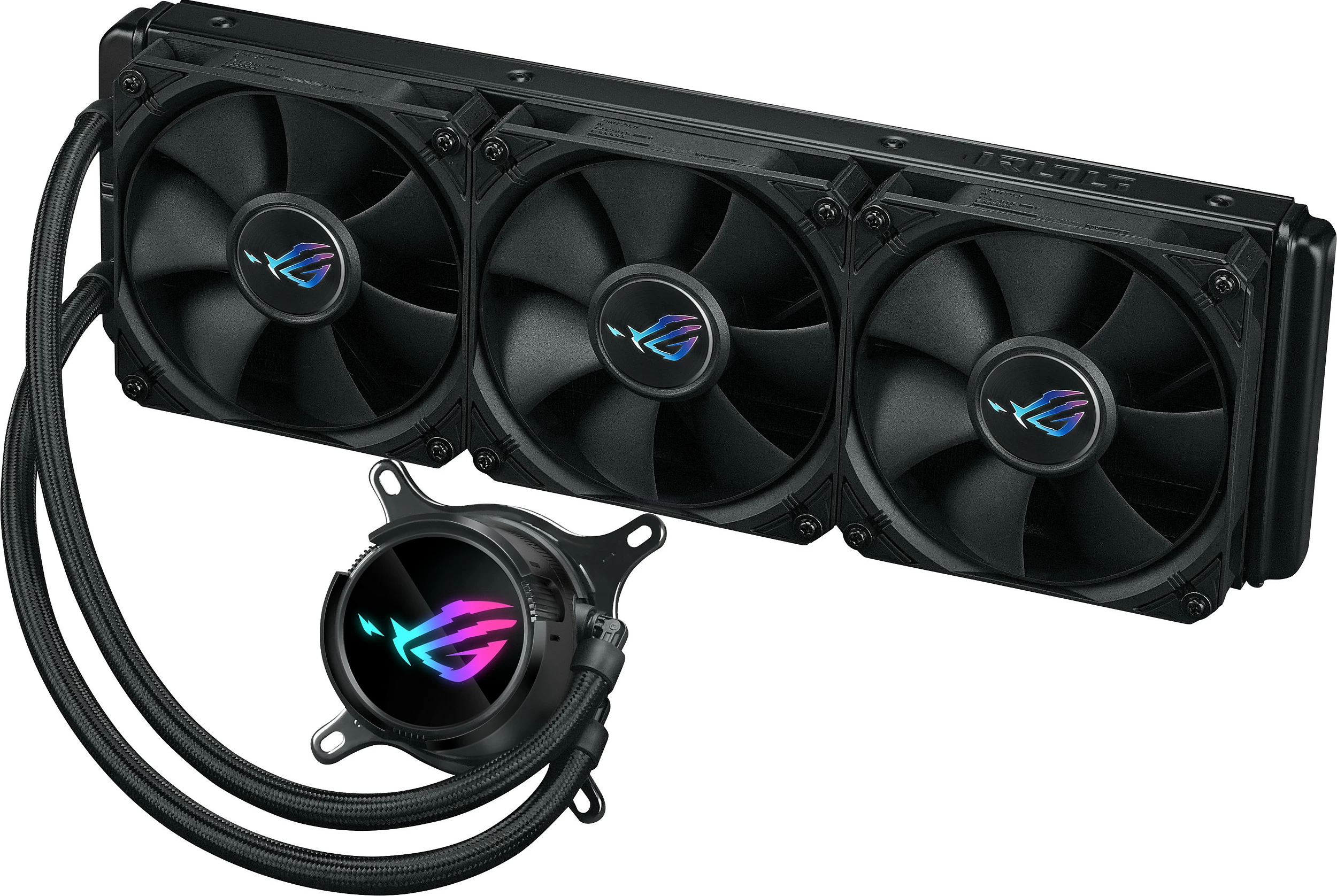 Komplet ftohës me lëng ASUS ROG Strix LC III 360, 3x120mm, LCD, i zi