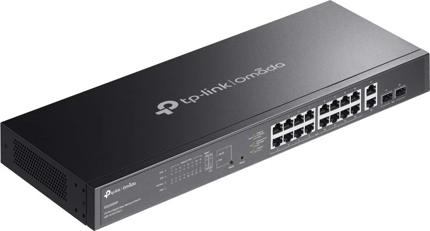 Switch TP-Link Omada ES220GMP, 16 porta Gigabit, PoE+, i zi