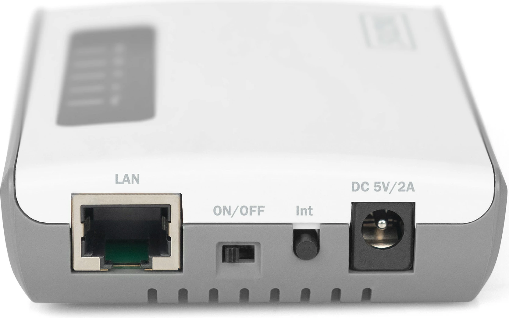 Server rrjeti USB Digitus 2-Port USB 2.0, Wi-Fi 300Mbps, Ethernet, i bardhë