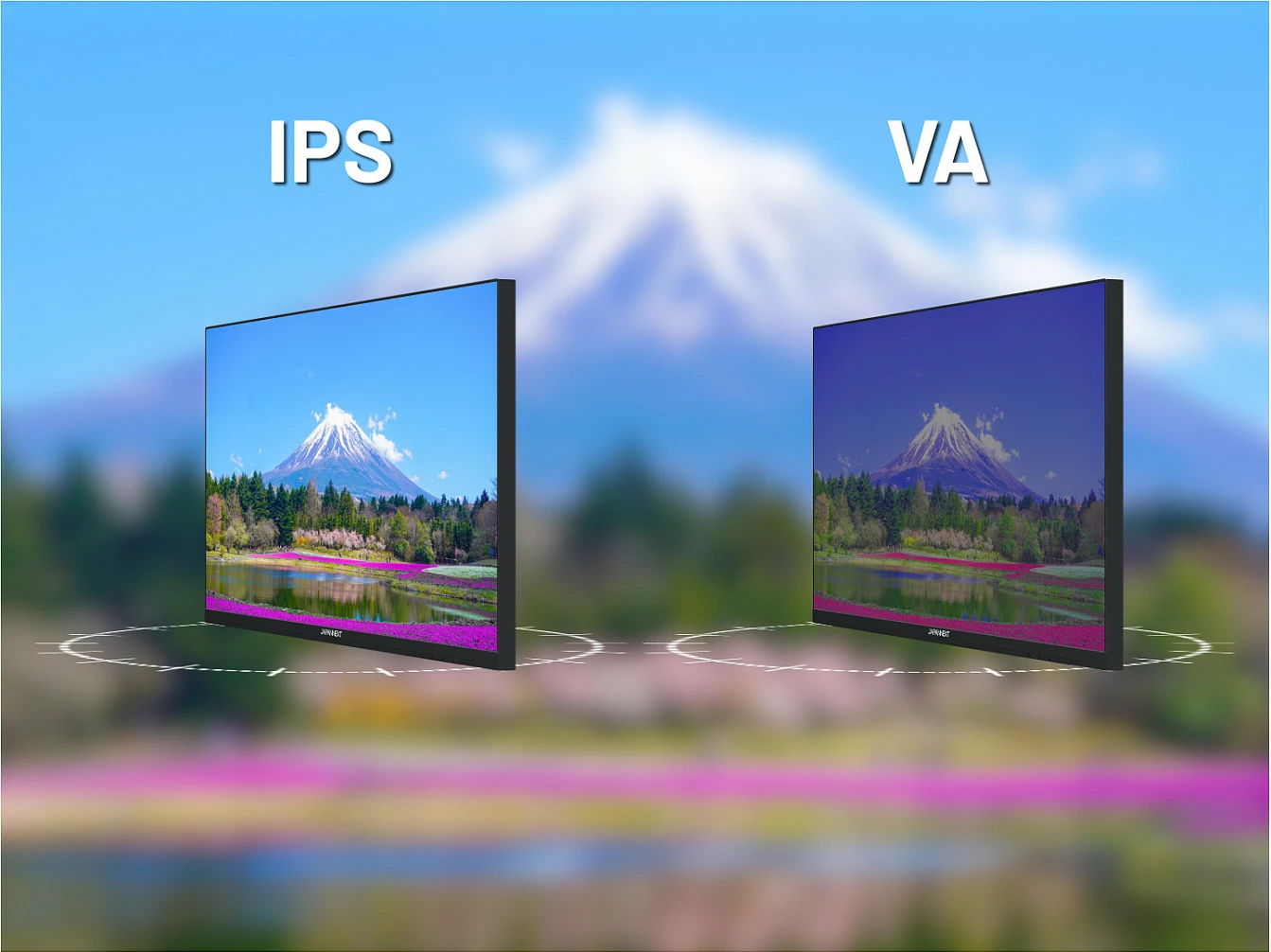 Monitor gaming JAPANNEXT FHD 23.8", 1920x1080, FreeSync, altoparlantë të integruar, i artë
