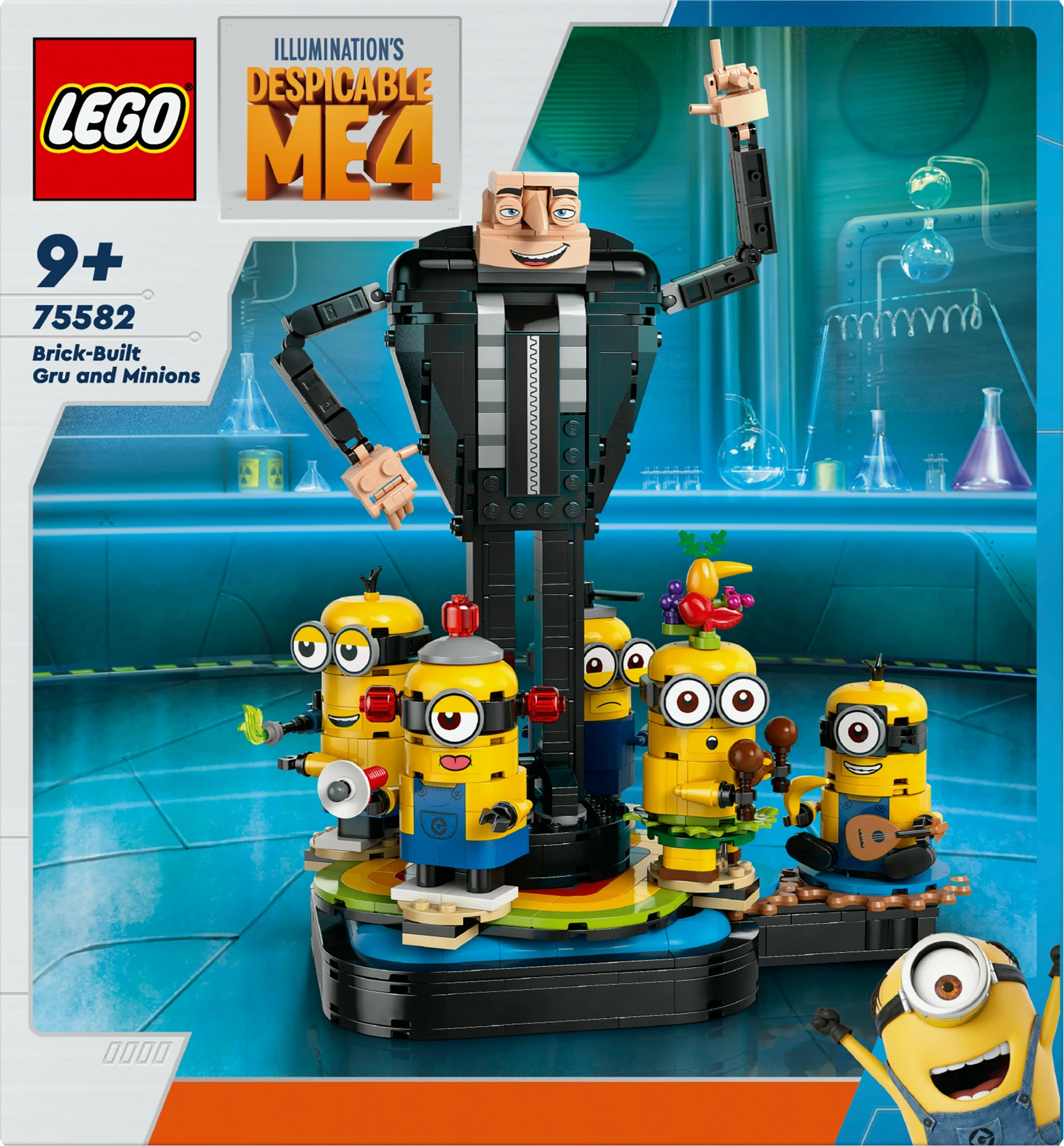 Set ndërtimi LEGO Alien Conquest Brick-Built Gru dhe Minions, 839 pjesë, 948 g
