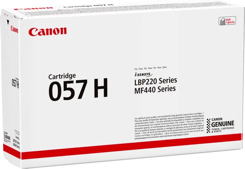 Toner, Canon 057H (3010C002), 10000 faqe, XL, e zezë