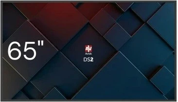 Monitor informativ Avtek DS2 65\" 4K UHD, VA, WiFi/Bluetooth, 500 nits, VESA 600x400, zi, set me kabllo HDMI + telekomandë + mbajtës muri
