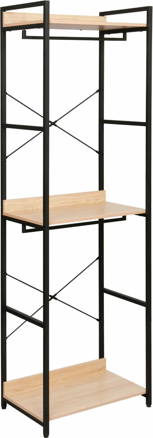 Dollap Xenia, natyral e zi, 60x40x200