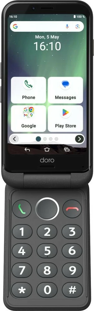 Celular Doro Aurora A20, 4G, 4.5 inch, 3000mAh, grafit