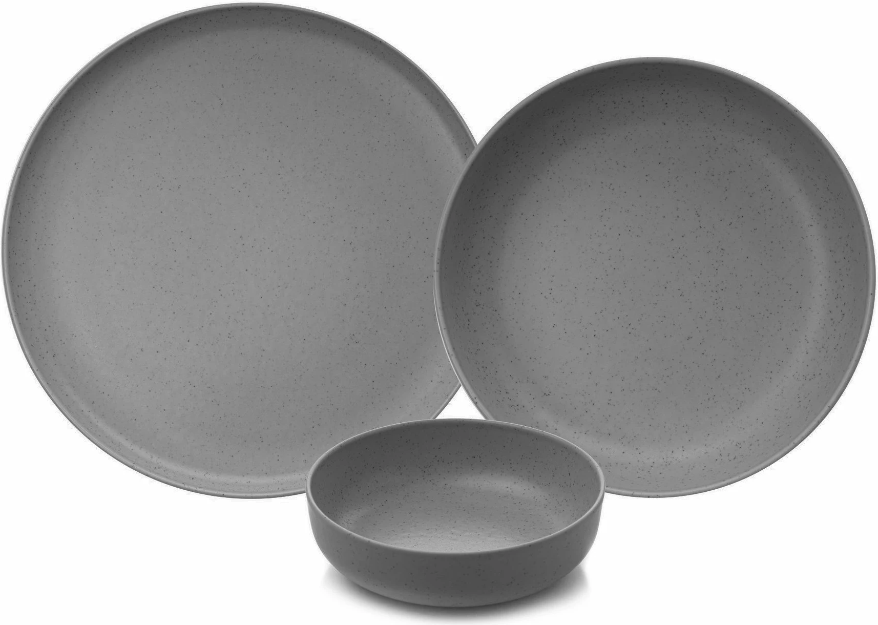 Set enësh për drekë (12 copë), Hermia, MOD12Y1A740800, ngjyrë antracit